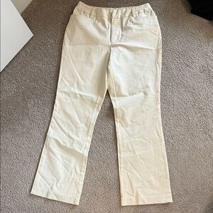 St. John's Bay Petite Stretch Pants - Cream